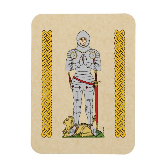 Ímã Inglês Medieval Knight Circa 1430 (Vertical)
