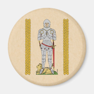 Imã Inglês Medieval Knight Circa 1430