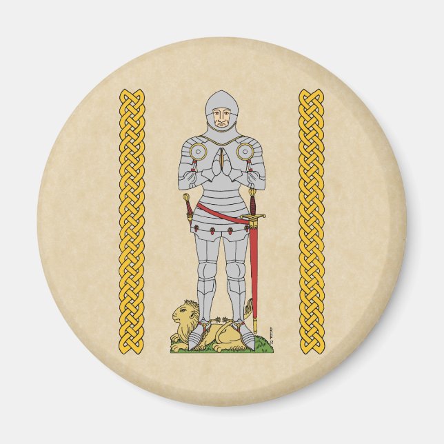Imã Inglês Medieval Knight Circa 1430 (Frente)