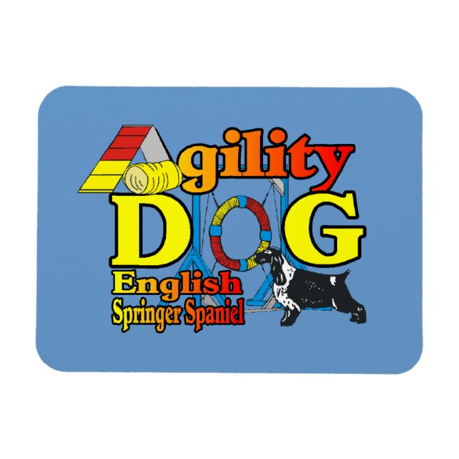 Ímã Inglês Springer Spaniel Agilidade (Horizontal)