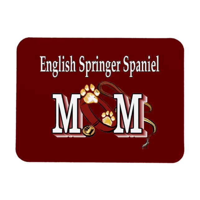 Ímã Inglês Springer Spaniel Mamãe Oferta (Horizontal)