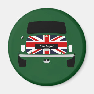 Imã Ingleses clássicos que competem o carro verde de