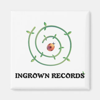 Imã Ingrown Records Ladybug Magnet Square