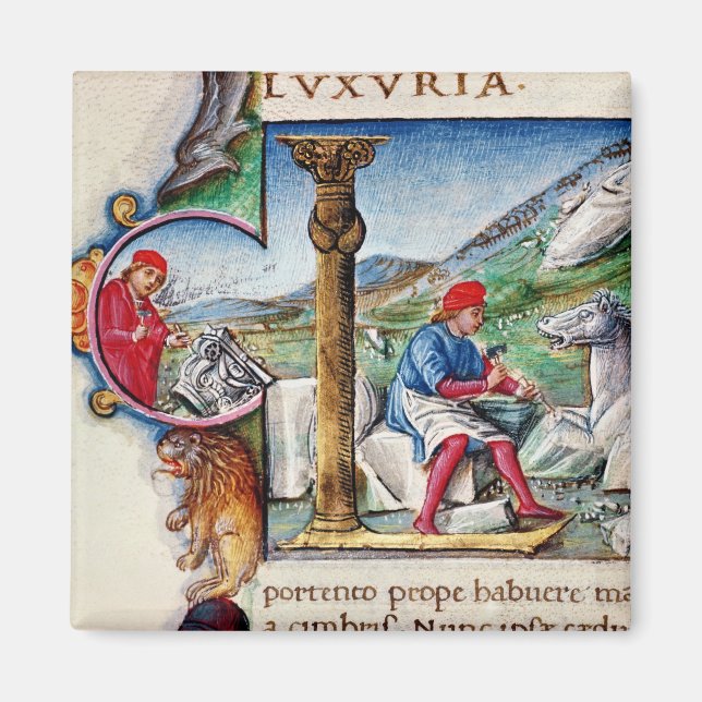 Imã Inicial historiada 'L' (Frente)