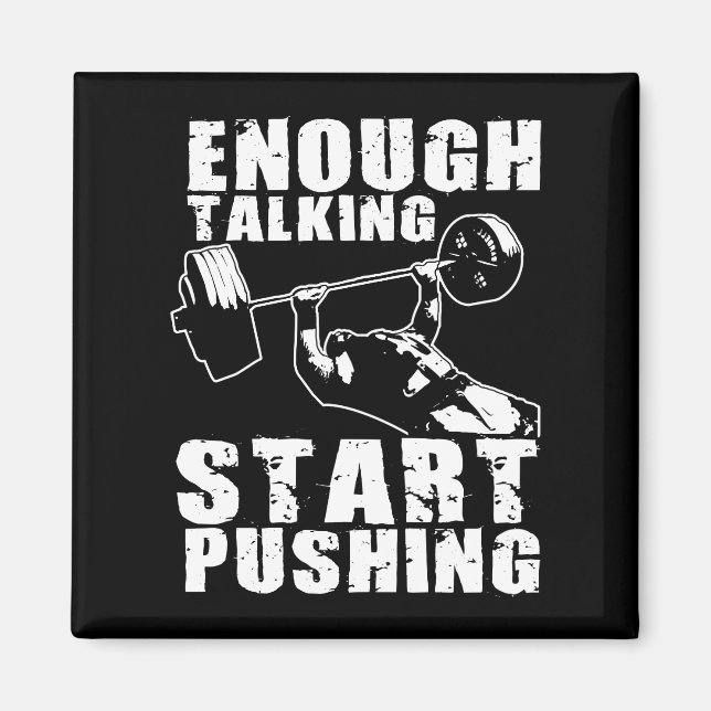 Imã Iniciar empurrando - Bench Press - Workout Motivat (Frente)