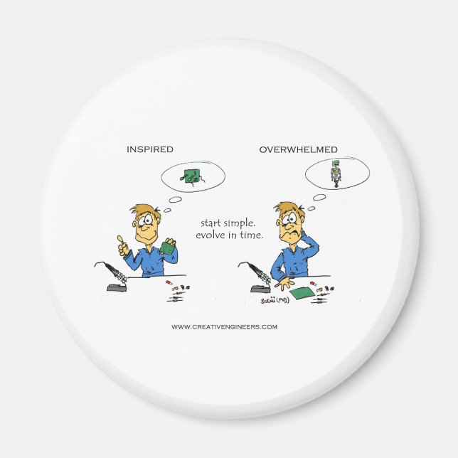 Imã Iniciar Evolução Simples no Tempo (Frente)
