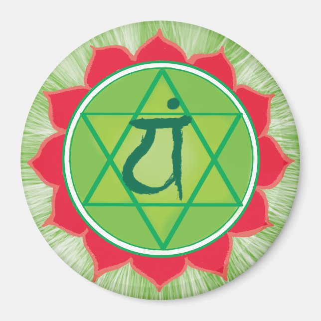 Imã Injetor circular Heart Chakra Anahata (Frente)
