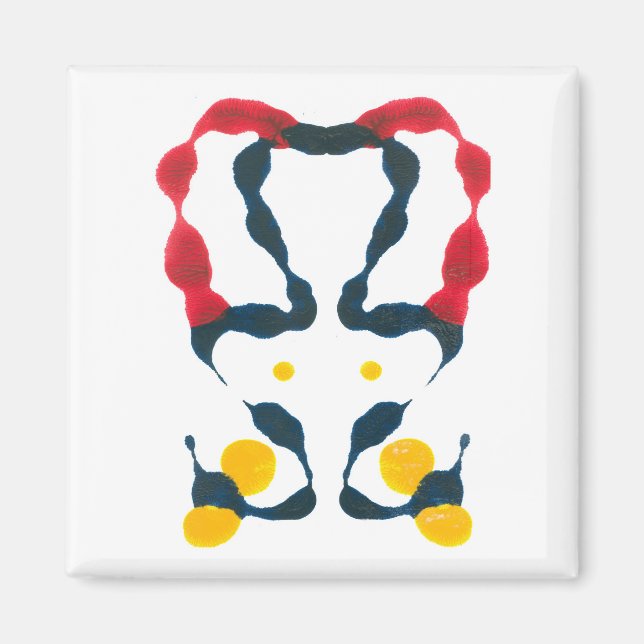 Imã Inkblot Art (Frente)