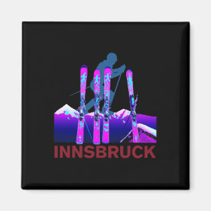 Imã Innsbruck Skiing and Snowboard Retro 90s Innsbr