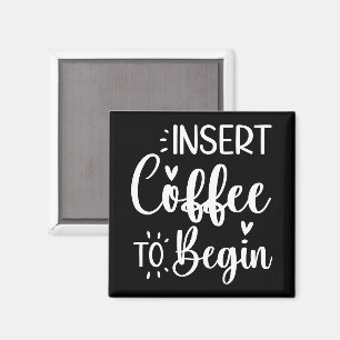 Imã Inserir Café Para Começar Um Pó Humoroso