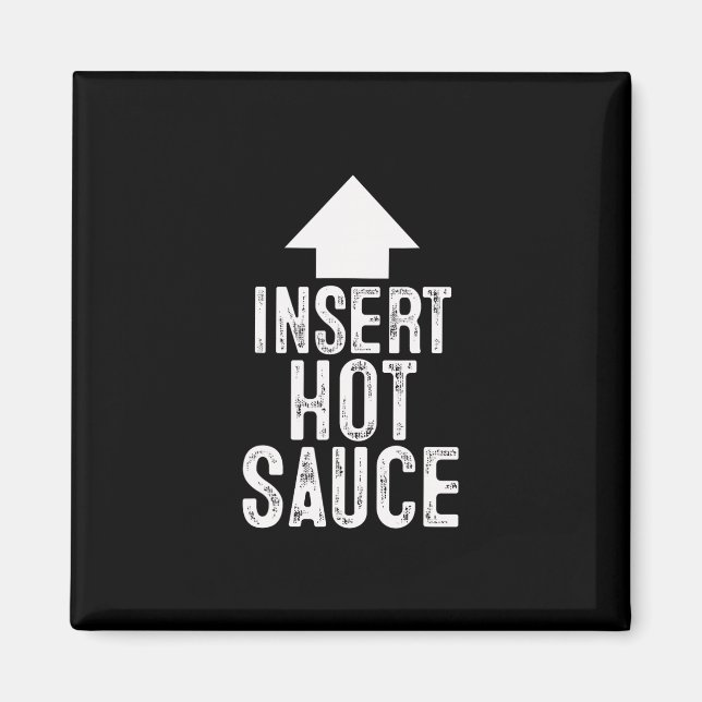 Imã Inserir Molho Picante Halloween Seta Apontando Par (Frente)