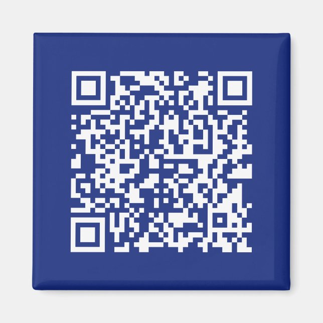 Imã Inserir URL Gerado Instantaneamente Código QR | Az (Frente)