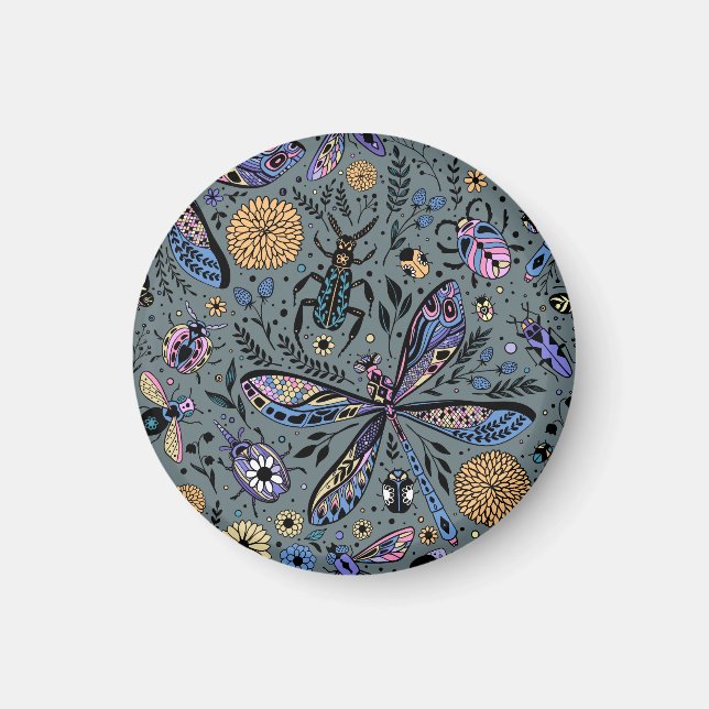 Imã Insetos de porta em cinzas de slater (Frente)