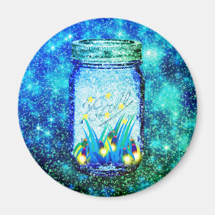 Imã insetos de relâmpagos de Mason jar brilhantes