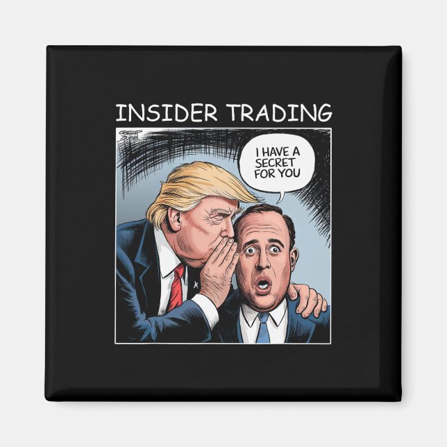 Imã Insider Trading Trump - Engraçado (Frente)