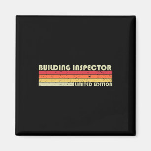 Imã Inspetor de Construção Cargo Funny Título Aniversá