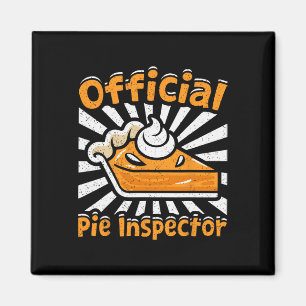 Imã Inspetor Oficial de Pizza Funny Ação de Graças Pum