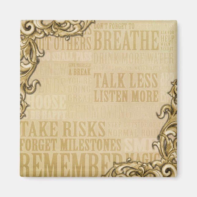 Imã Inspira-se Magnet Quadrado de 2 Polegadas (Frente)