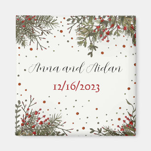 Imã Inspiração de Casamento de Inverno Elegante Modern