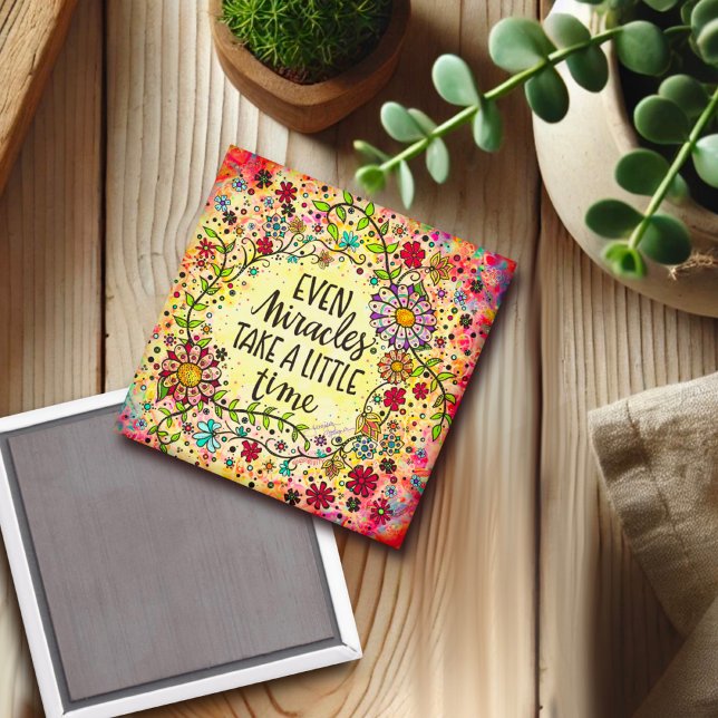 Imã Inspiração de milagres Bonito Florais Inspiração (Criador carregado)