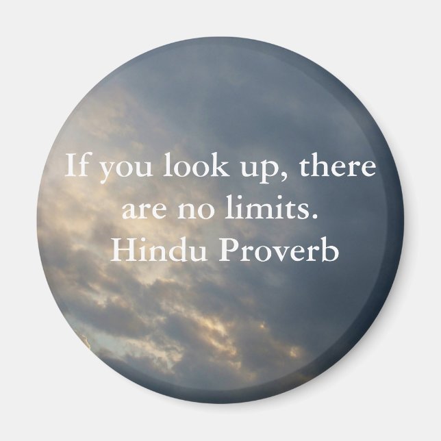 Imã inspiração Hindu Proverb da Índia (Frente)