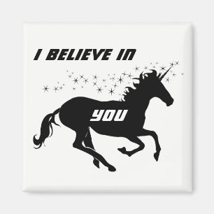 Imã Inspiração Mágica em Preto e Branco