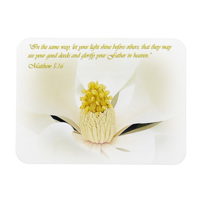 Ímã Inspiração Mathew 5:16 (Horizontal)