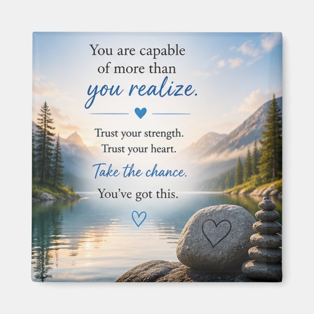 Imã Inspirador Motivacional  (Frente)