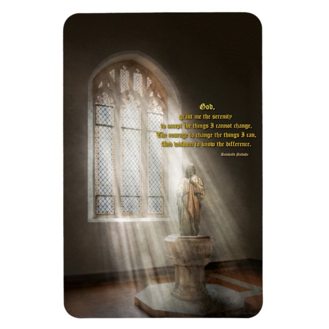 Ímã Inspirador - Pai Celestial - Oração da Serenidade (Vertical)
