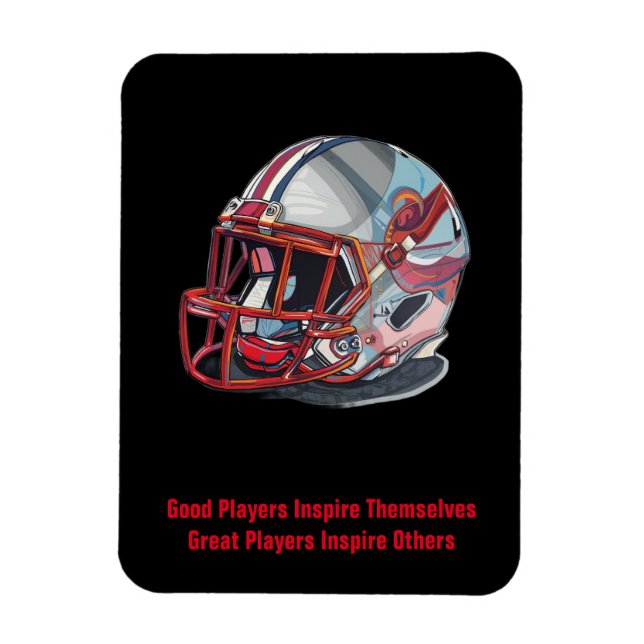 Ímã Inspirational Good Players Pop Art Football Helmet (Vertical)