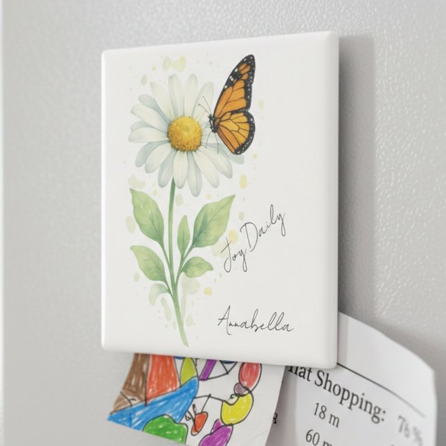 Imã Inspirational Magnet - Daisy & Butterfly (Inspirational Magnet - Daisy & Butterfly)