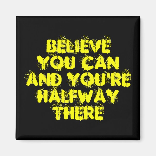 Imã Inspirational Motivation Positive Success Quotes (Frente)