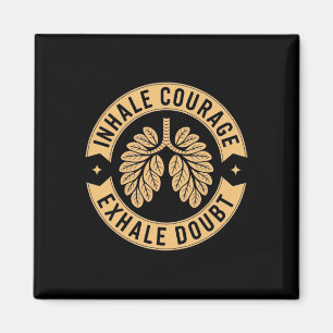 Imã Inspire Coragem Expire Dúvida Camisa de Ioga Inspi