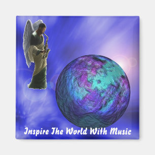 Imã Inspire o mundo com ímã da música