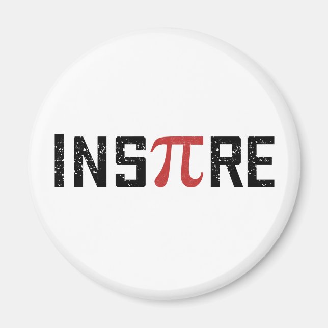 Imã InsPire Pi dia | Presentes de Matemática Feliz Pi- (Frente)