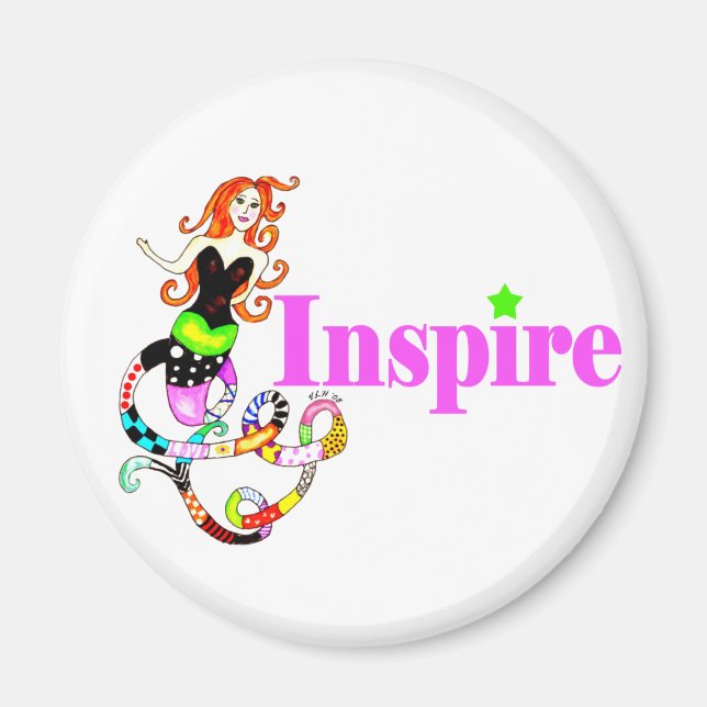 Imã Inspire Sereia "Girly" Magnet (Frente)