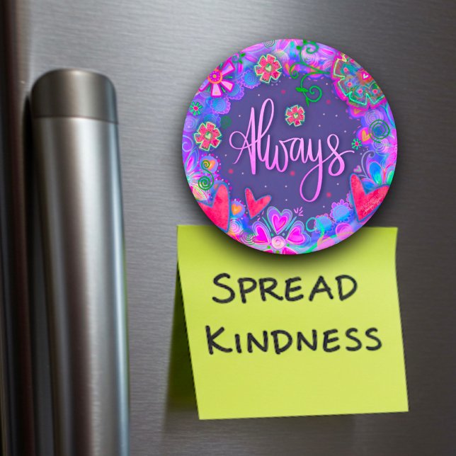 Imã Inspirivência Moderna Floral Bonito (Criador carregado)