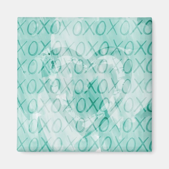 Imã Inspiron Mint XOXO Love (Frente)