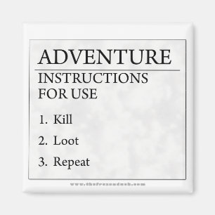 Imã Instruções da aventura