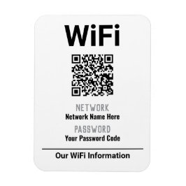 Ímã Instruções de WiFi com Código QR
