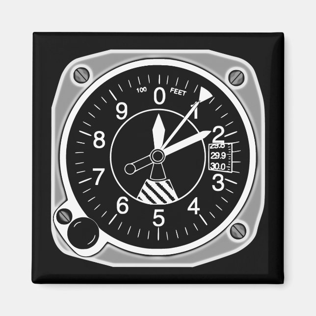 Imã Instrumento Altímetro de Aeronaves (Frente)