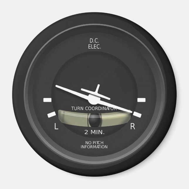 Imã Instrumento de Coordenador de Viragem da Aeronave (Frente)