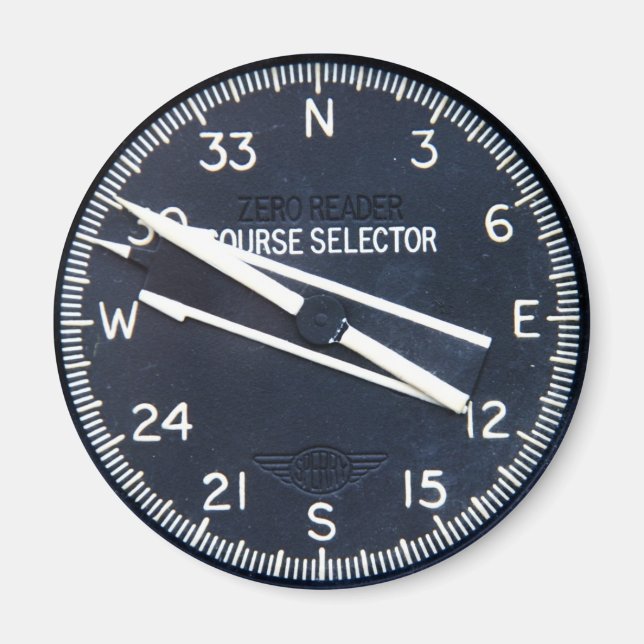 Imã Instrumento de Curso de Voo de Avião (Frente)