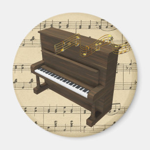 Imã Instrumento Musical Piano e Magnetos Musicais