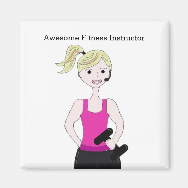 Imã Instrutor de Fitness Incrível (Frente)