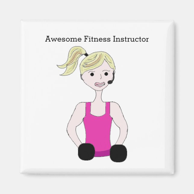 Imã Instrutor de Fitness Incrível (Frente)