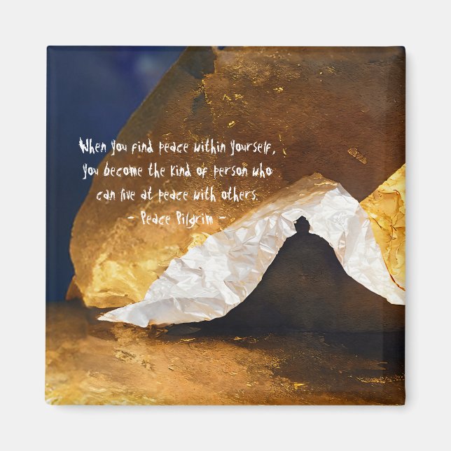 Imã Instrutor de Meditação de Yoga Dourada Preta Reiki (Frente)