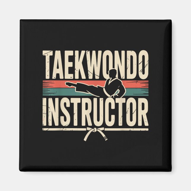 Imã Instrutor de Taekwondo Engraçado (Frente)