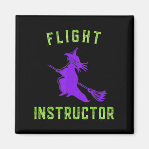 Imã Instrutor de voo Witch Halloween