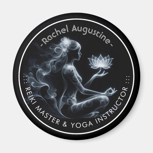 Imã Instrutor de Yoga Lotus Pose de Meditação Névoa Ra (Frente)